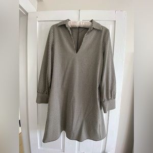 Zara Collared Plaid Mini Dress (M)